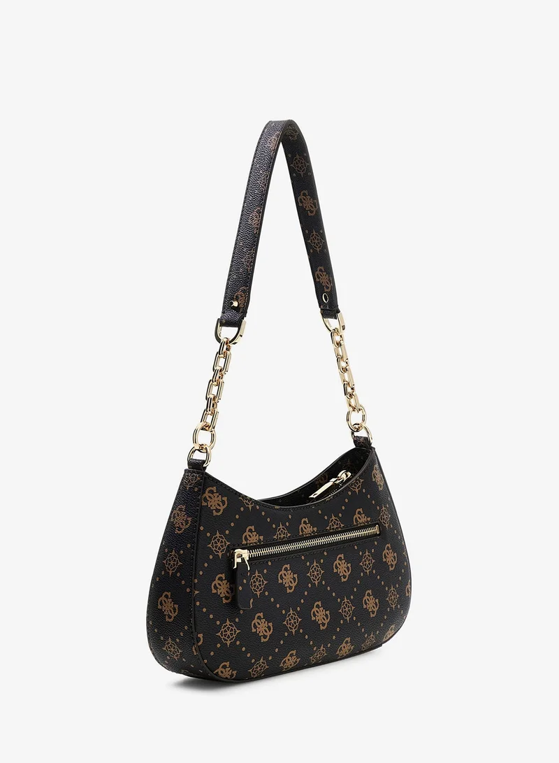 جس حقيبة كتف بسحاب علوي وشعار كاري